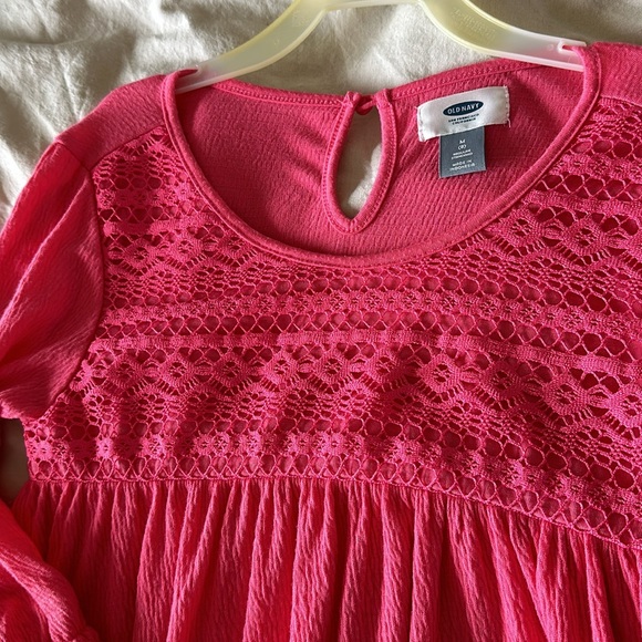 Youth girls Old Navy pink flowy dress size 8 (M) - Picture 2 of 7